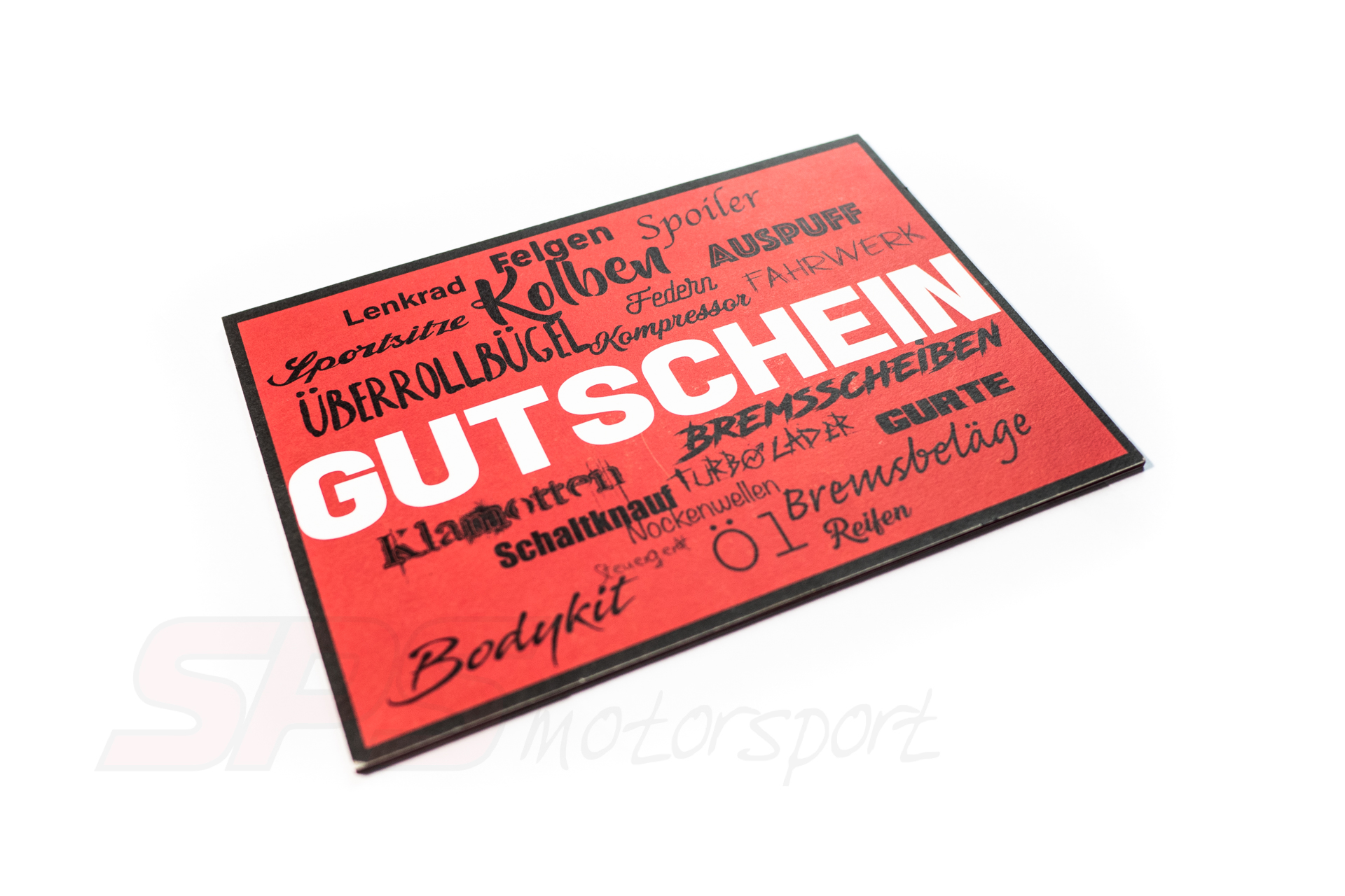 SPS Motorsport Geschenkgutschein