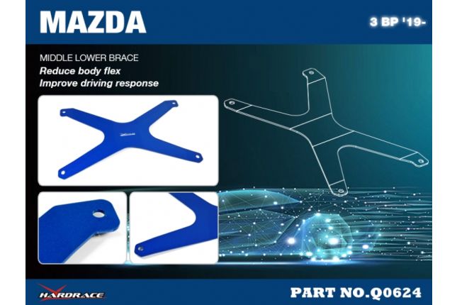 Hardrace mittlere untere Strebe Mazda