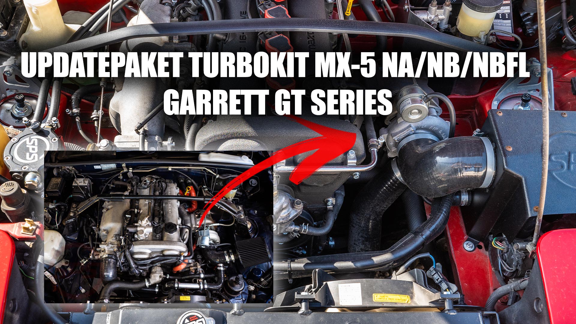 udateturbo Updatepaket Turbokit MX-5 NA/NB/NBFL Garrett GT Series