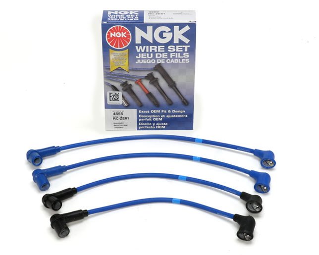 NGK Spark Plugs + Silicone Ignition Lead Set For Mazda RX8 (2003- ) - Petrol, Made In Japan