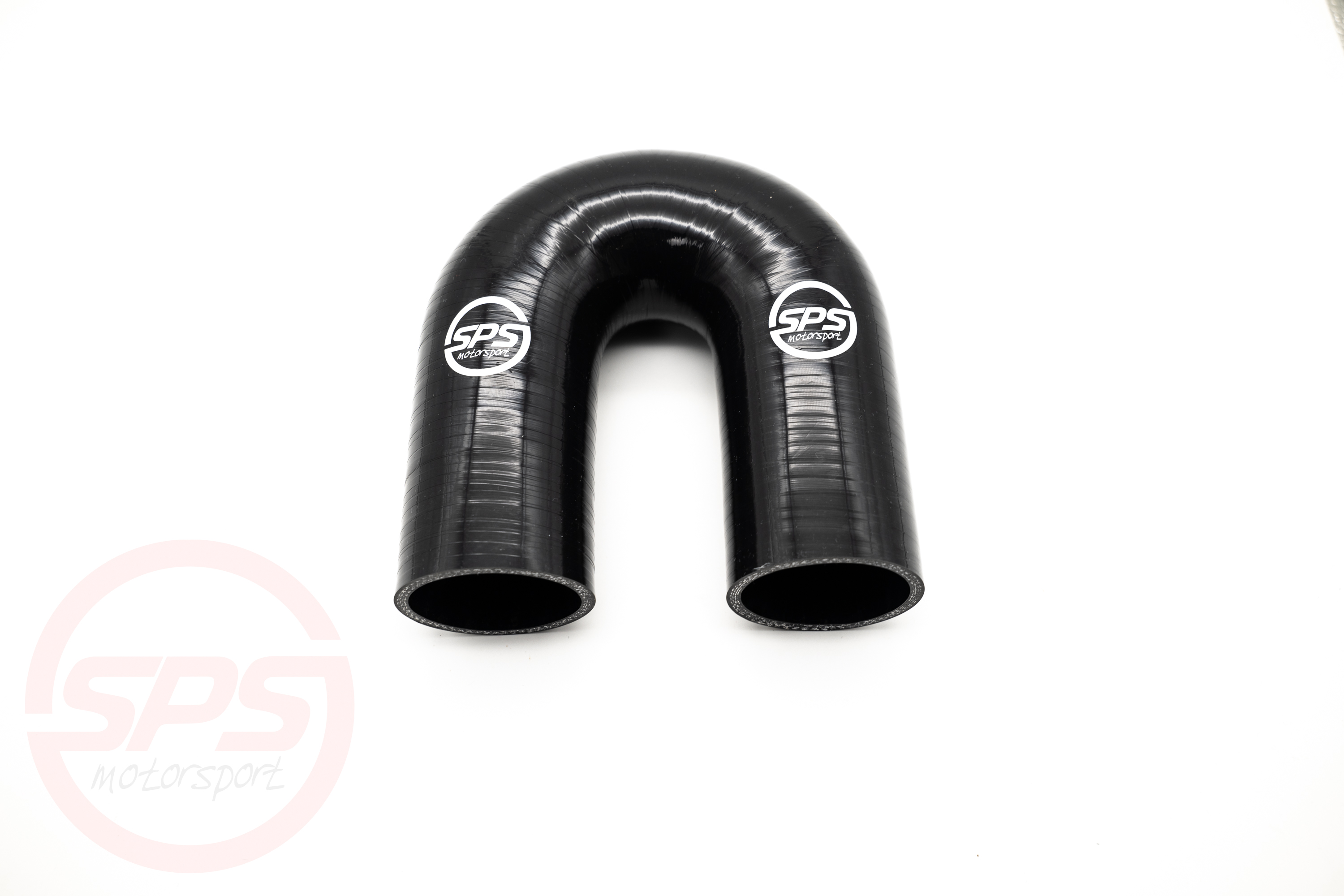 Silicone elbow SPS 180° 51mm black