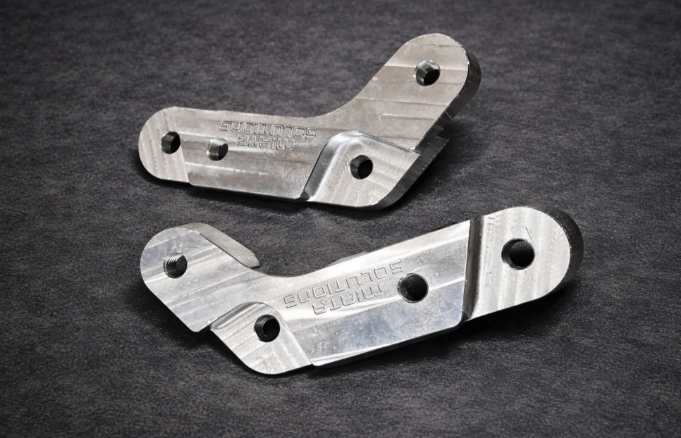 Conversion kit 251mm to 276mm billet cnc adapters Rear brakes Mazda MX-5 NA/NB/NBFL