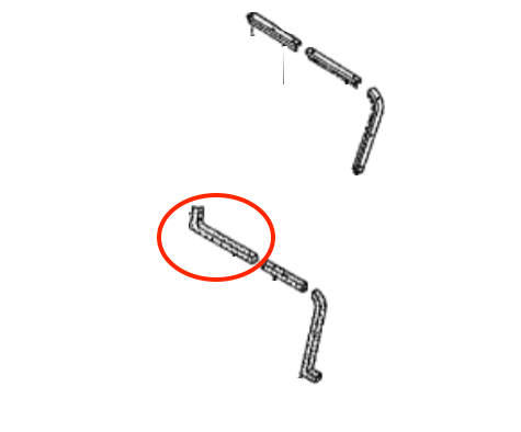 Softtop front weatherstrip left MX-5 NA/NB/NBFL