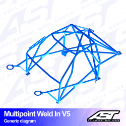 Roll cage Mazda MX-3 Weld-In V5