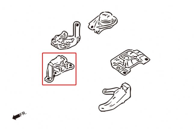 Hardrace gehärtete Motorhalterung Mazda 3