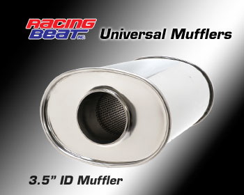 Racing Beat Universal Race Muffler 3.5-inch ID