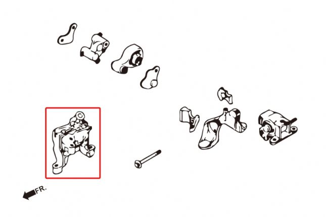 Hardrace rechte Motorhalterung Mazda