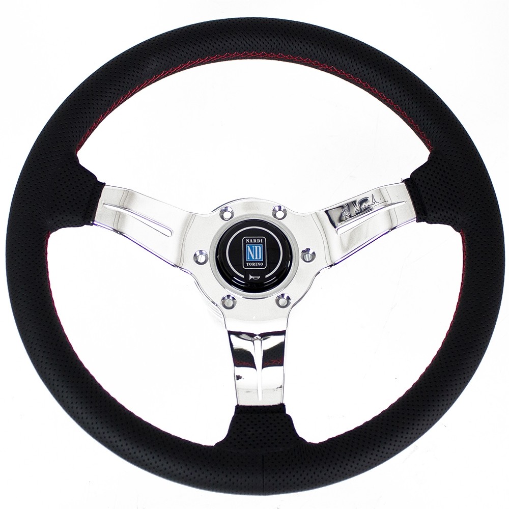 Nardi Deep Corn perforiert rote Naht 330mm