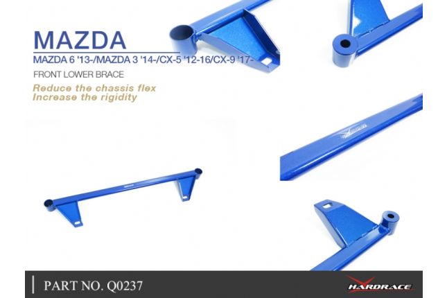 Hardrace vordere untere Strebe Mazda