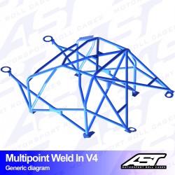 Roll Cage 323 BG Weld-In V4