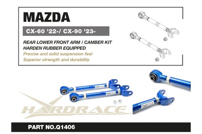 Q1406_1SHgbALrhvSEBE Hardrace vorderer unterer Querlenker mit Sturzverstellung Mazda
