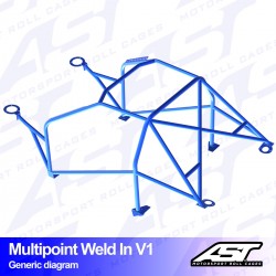 Roll Cage Mazda 323 BG Weld-In V1