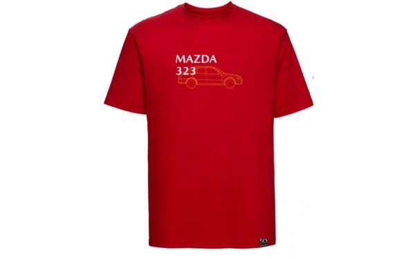 T-Shirt "323" Herren rot