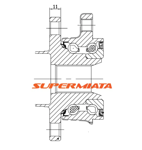 Supermiata Competition Rear Hub ND MX5