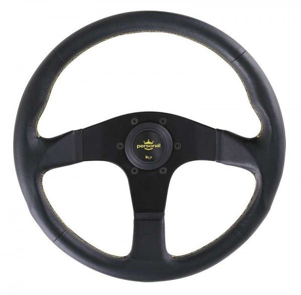 Nardi Personal Neo Actis Leather Black Spokes 350mm
