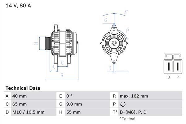 Bosch Lichtmaschine MX-5 NB/NBFL 1,6/1,8