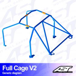 Roll Cage Mazda RX-7 FD Bolt-In V2