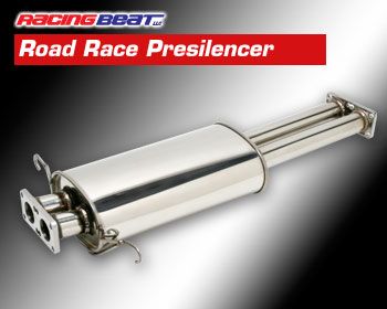 Road Race Presilencer - Stainless Steel 86-92 RX-7