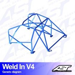 Roll Cage Mazda RX-7 FD Weld-In V4
