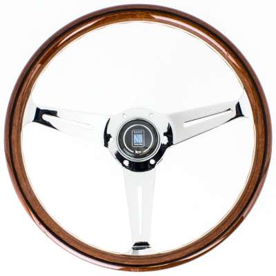 パーツ NARDY classic Nardi Classic Wood with Polished Spokes - 360mm | Nardi