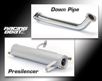 Racing Beat Race Downpipe/Vorschalldämpfer-Kit 86-88 RX-7 NT Automatikgetriebe