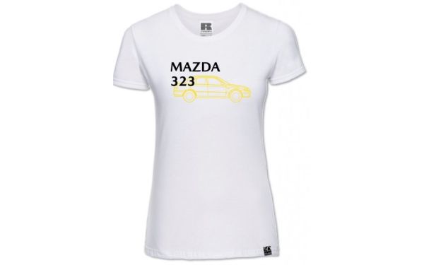 T-Shirt "323" Damen weiß