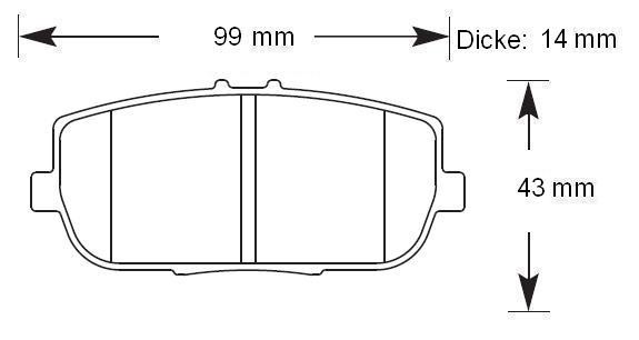 HAWK Bremsbeläge HT-10 hinten MX-5 NC