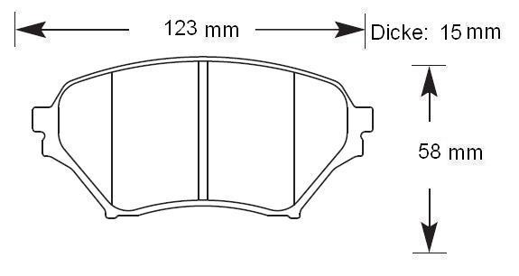 HAWK Bremsbeläge HPS vorne MX-5 NBFL 270mm