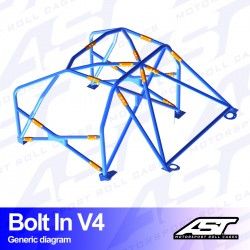 Roll Cage Mazda RX-8 Bolt-In V4